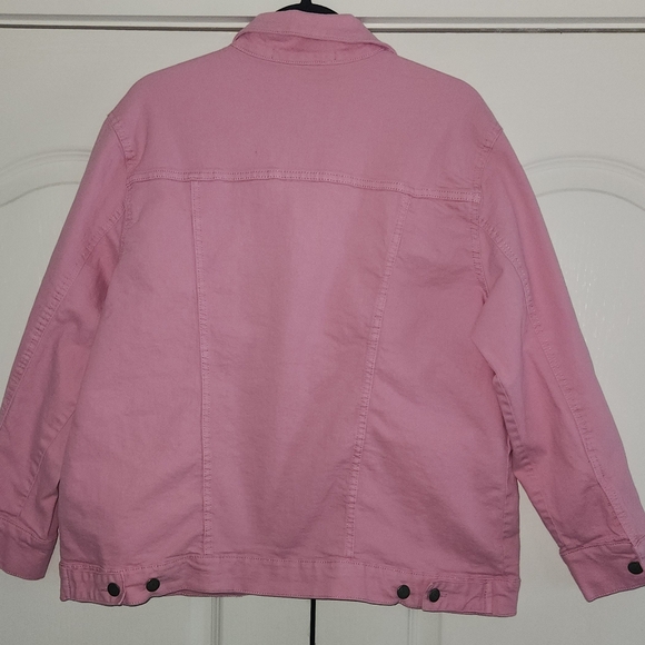Pink Denim Jacket Sweetlegs - Picture 2 of 3
